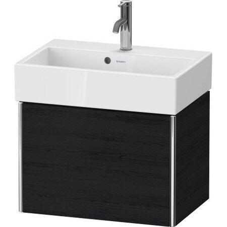 Duravit Xsquare One Drawer Wall-Mount Vanity Unit Oak Black XS420701616